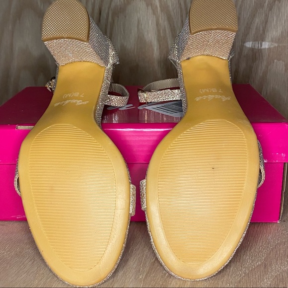 ANKIS Nude, Open Heel with Toe & Ankle Straps; 2.75in Chunky Heel - Picture 4 of 4